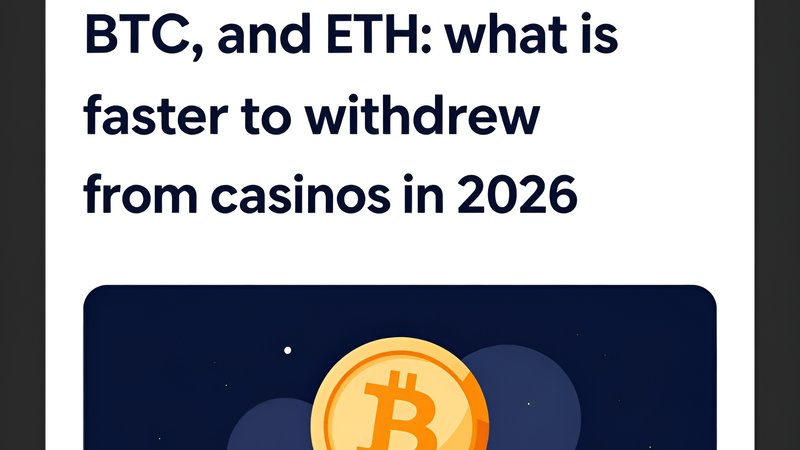 Иллюстрация с логотипами USDT, BTC и ETH для сравнения скорости вывода криптовалюты из казино